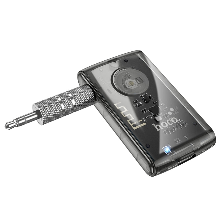 hoco E66 Transparent Explorer Edition Car AUX Bluetooth Receiver