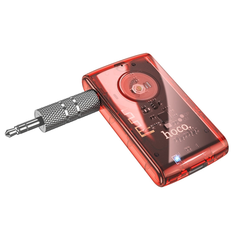 hoco E66 Transparent Explorer Edition Car AUX Bluetooth Receiver