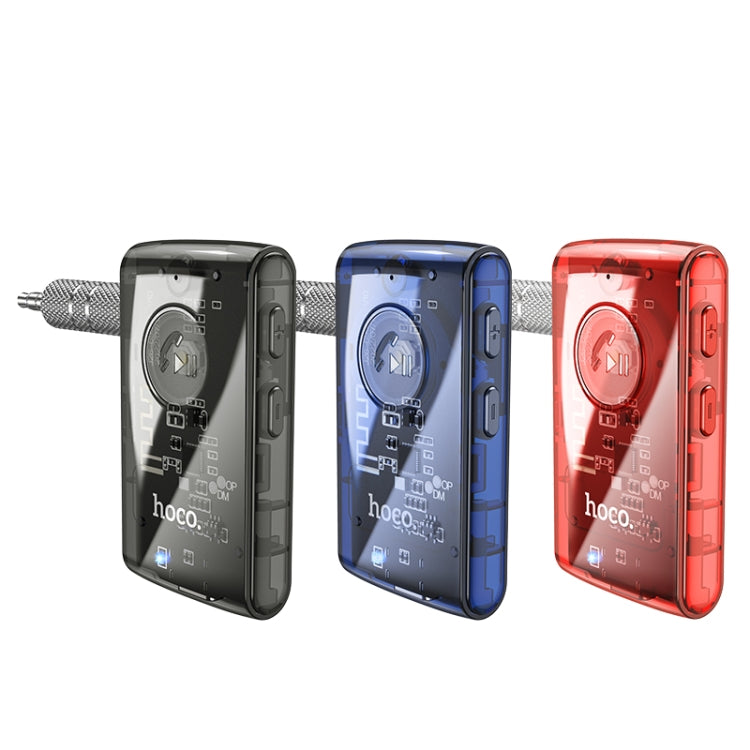 hoco E66 Transparent Explorer Edition Car AUX Bluetooth Receiver