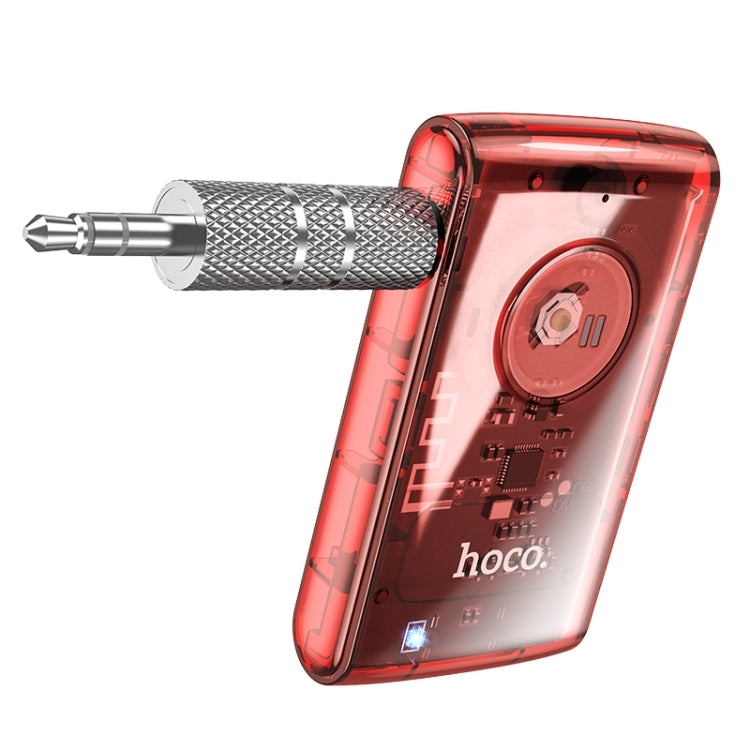 hoco E66 Transparent Explorer Edition Car AUX Bluetooth Receiver