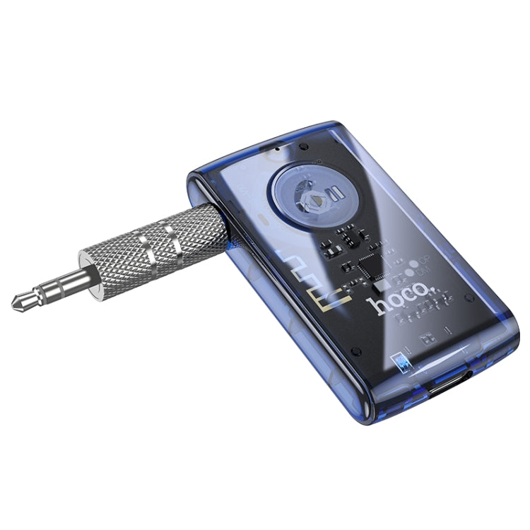 hoco E66 Transparent Explorer Edition Car AUX Bluetooth Receiver