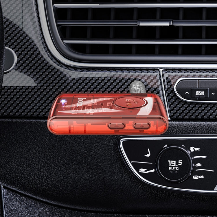 hoco E66 Transparent Explorer Edition Car AUX Bluetooth Receiver