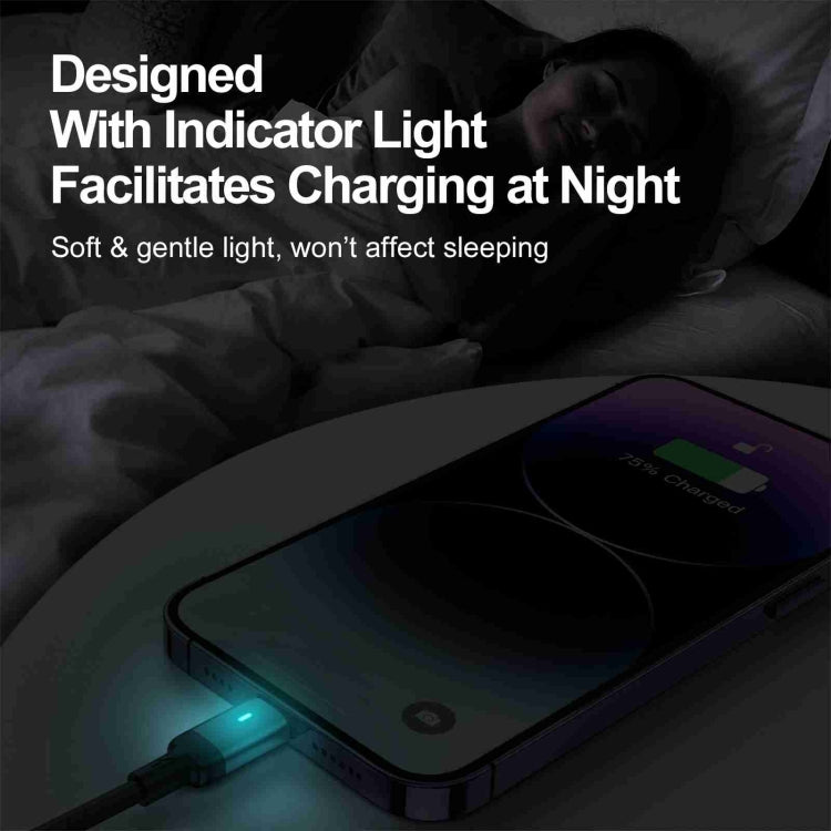 JOYROOM S-UL012A10 Extraordinary Series 2.4A USB-A to 8 Pin Fast Charging Data Cable, Cable Length:2m