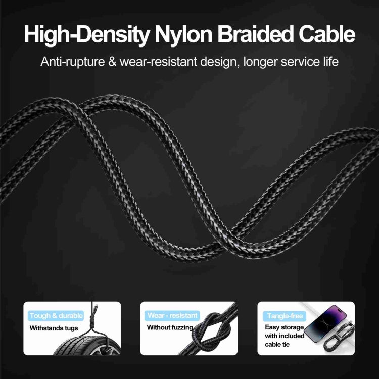 JOYROOM S-UL012A10 Extraordinary Series 2.4A USB-A to 8 Pin Fast Charging Data Cable, Cable Length:2m