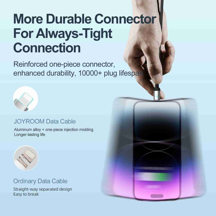 JOYROOM S-UL012A10 Extraordinary Series 2.4A USB-A to 8 Pin Fast Charging Data Cable, Cable Length:3m
