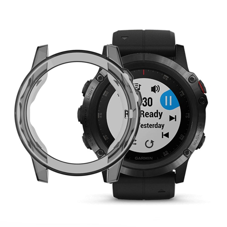 For Garmin Fenix 5X TPU Translucent Watch Case