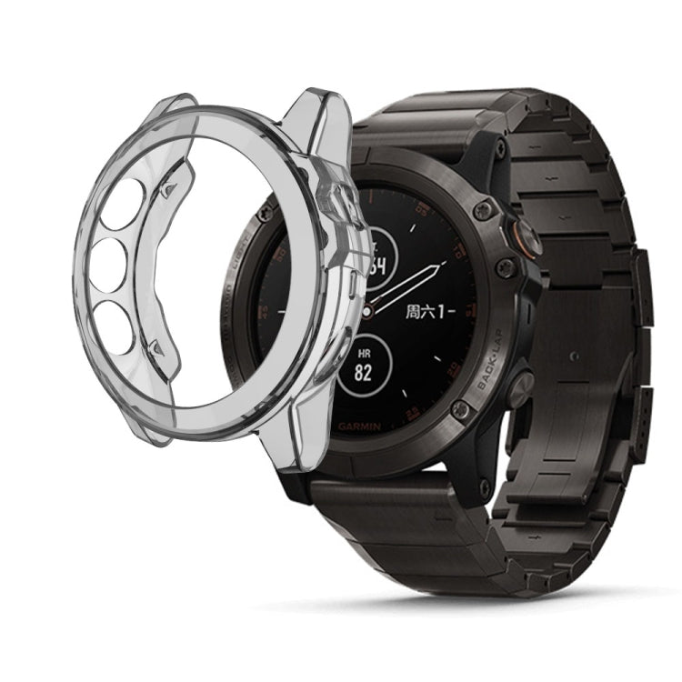 For Garmin Fenix 5X TPU Translucent Watch Case