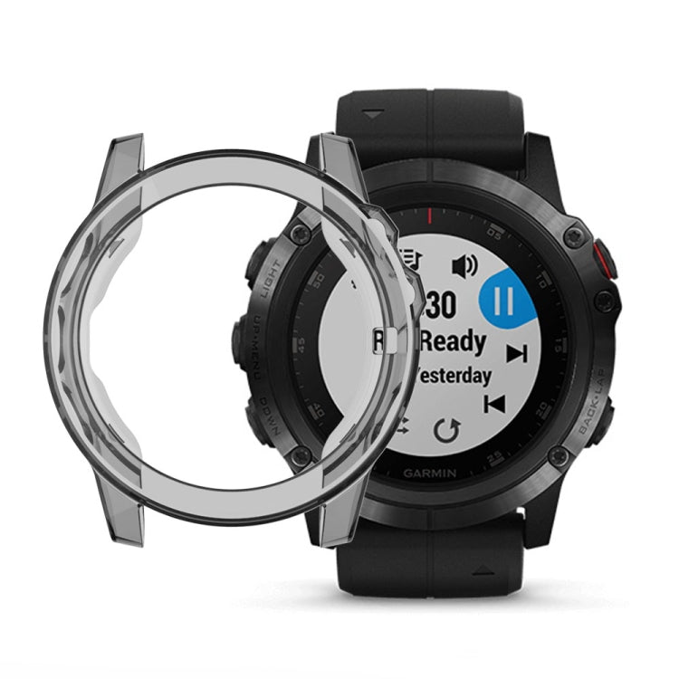 For Garmin Fenix 5X TPU Translucent Watch Case