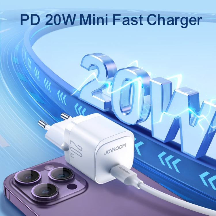 JOYROOM JR-TCF02 PD Type-C 20W Mini Charger, Plug:EU Plug