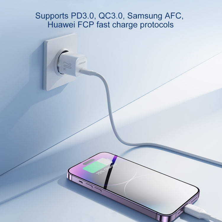 JOYROOM JR-TCF02 PD Type-C 20W Mini Charger, Plug:EU Plug