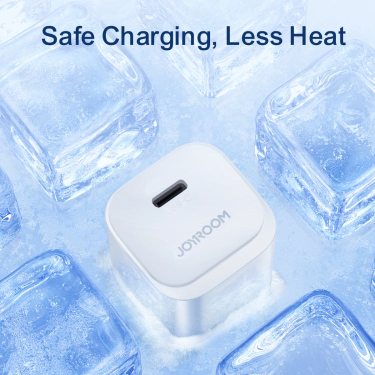 JOYROOM JR-TCF02 PD Type-C 20W Mini Charger with 1m Type-C to 8Pin Cable, Plug:EU Plug