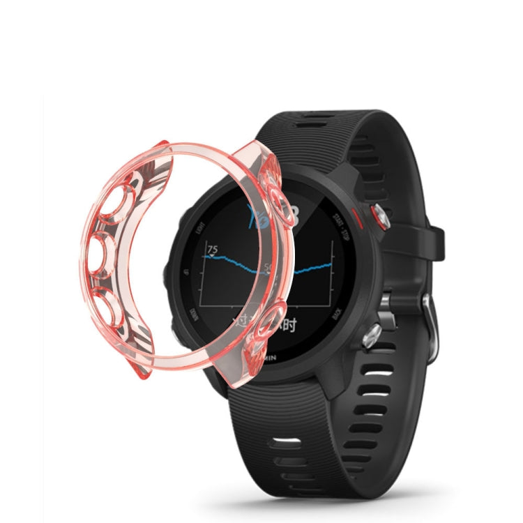 For Garmin Forerunner 245 TPU Translucent Watch Case