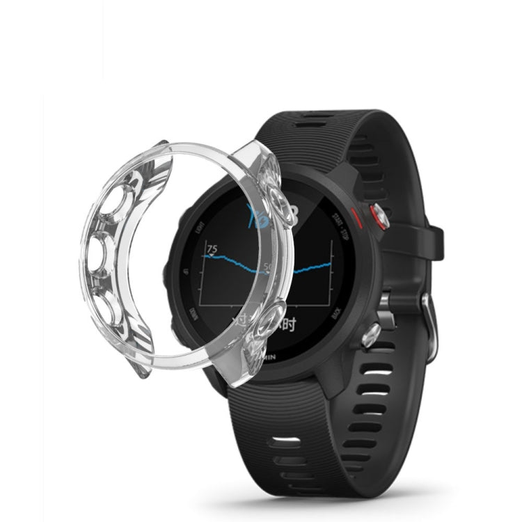 For Garmin Forerunner 245 TPU Translucent Watch Case