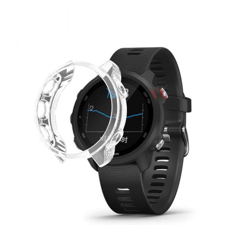For Garmin Forerunner 245 TPU Translucent Watch Case