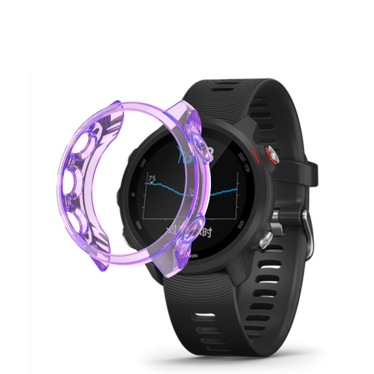 For Garmin Forerunner 245 TPU Translucent Watch Case