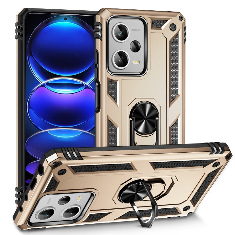 For Xiaomi Redmi Note 12 Pro+ Shockproof TPU + PC Phone Case with Holder