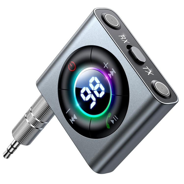 JOYROOM JR-CB2 2 in 1 Bluetooth 5.3 Car Wireless FM Transmitter Receiver(Dark Grey)
