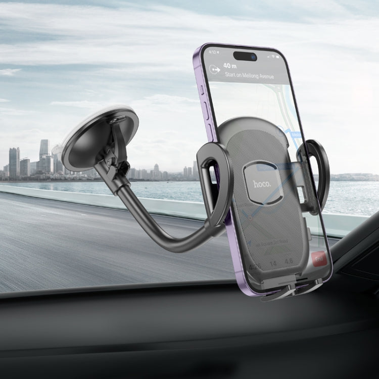 hoco H10 Windshield Press Type Car Holder(Black)