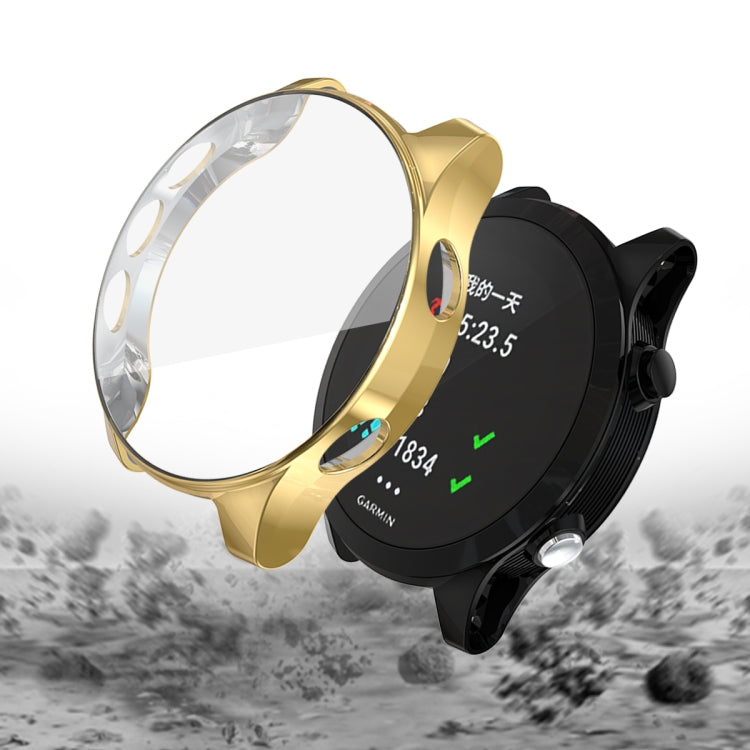 For Garmin Forerunner 935 TPU Electroplated Watch Case