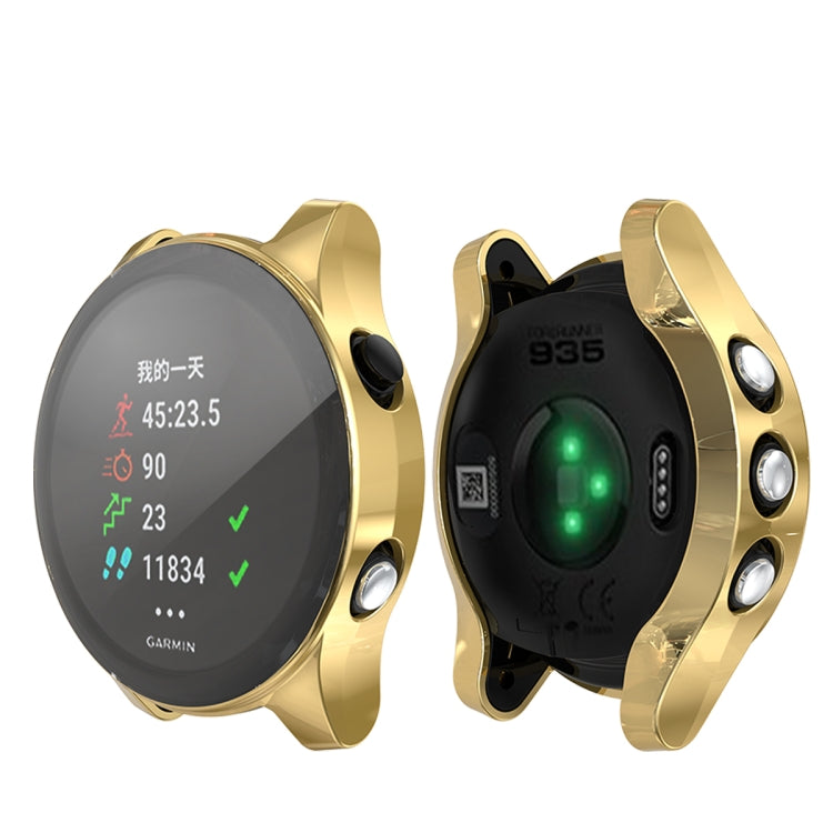 For Garmin Forerunner 935 TPU Electroplated Watch Case