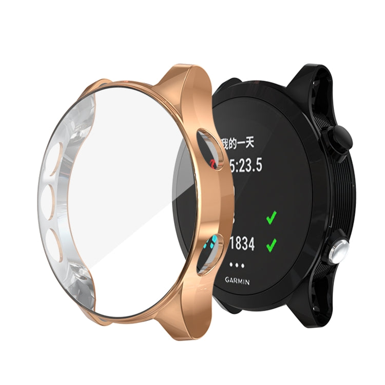 For Garmin Forerunner 935 TPU Electroplated Watch Case