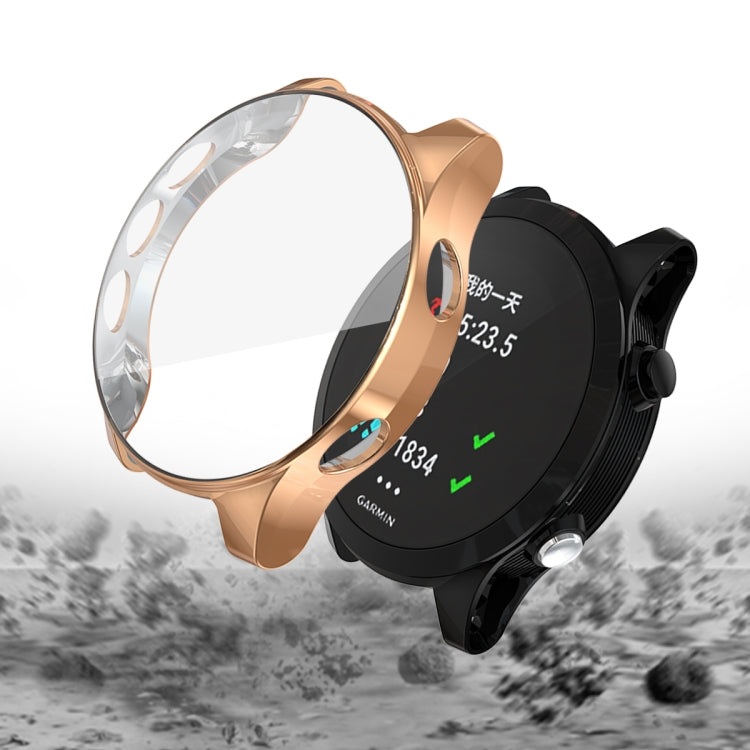 For Garmin Forerunner 935 TPU Electroplated Watch Case