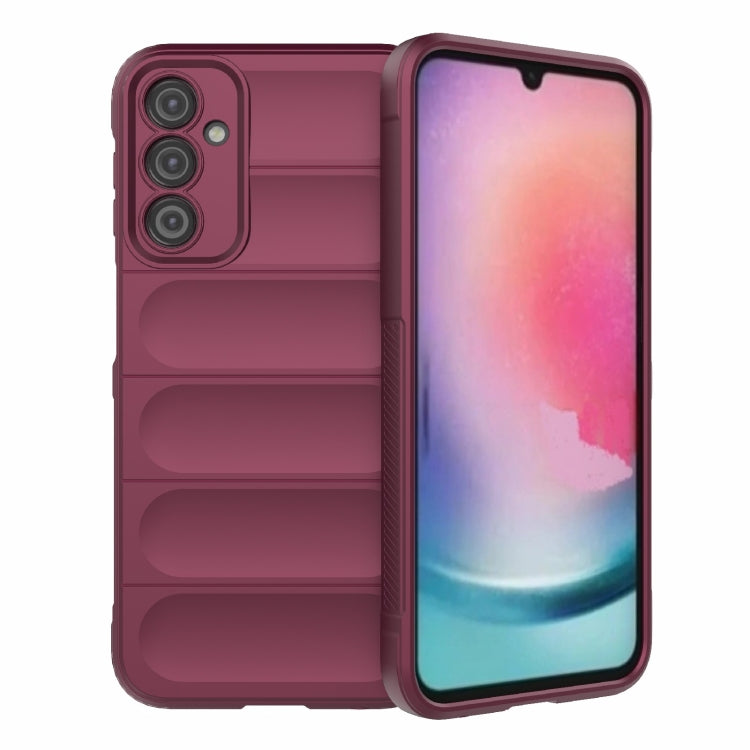 For Samsung Galaxy A24 5G / A24 4G Magic Shield TPU + Flannel Phone Case