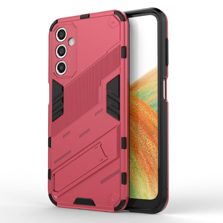 For Samsung Galaxy A24 5G / A24 4G Punk Armor 2 in 1 PC + TPU Shockproof Phone Case with Invisible Holder