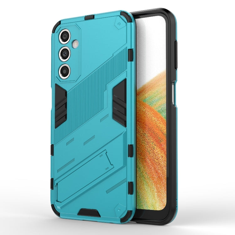 For Samsung Galaxy A24 5G / A24 4G Punk Armor 2 in 1 PC + TPU Shockproof Phone Case with Invisible Holder