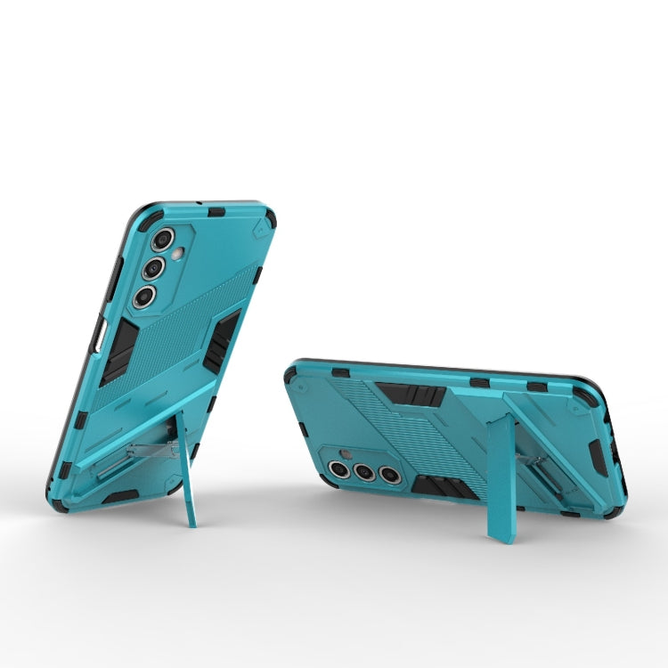 For Samsung Galaxy A24 5G / A24 4G Punk Armor 2 in 1 PC + TPU Shockproof Phone Case with Invisible Holder