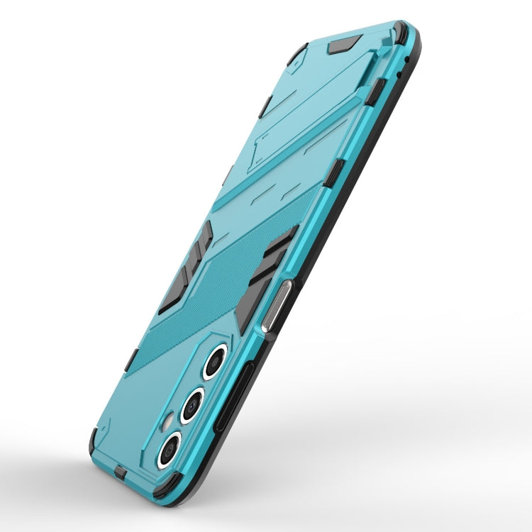 For Samsung Galaxy A24 5G / A24 4G Punk Armor 2 in 1 PC + TPU Shockproof Phone Case with Invisible Holder