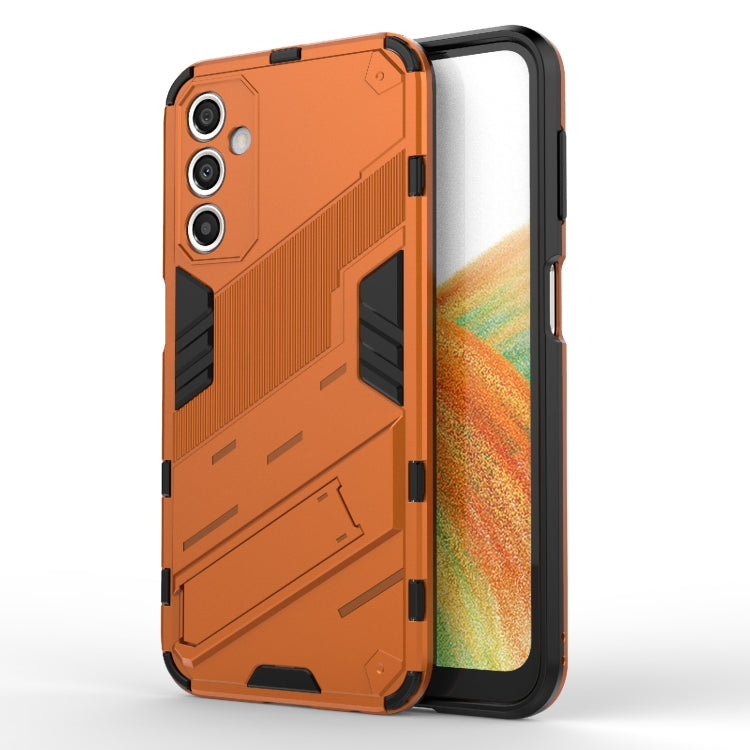 For Samsung Galaxy A24 5G / A24 4G Punk Armor 2 in 1 PC + TPU Shockproof Phone Case with Invisible Holder