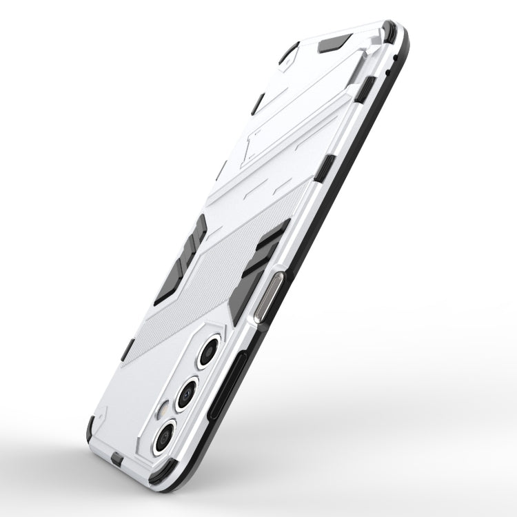 For Samsung Galaxy A24 5G / A24 4G Punk Armor 2 in 1 PC + TPU Shockproof Phone Case with Invisible Holder