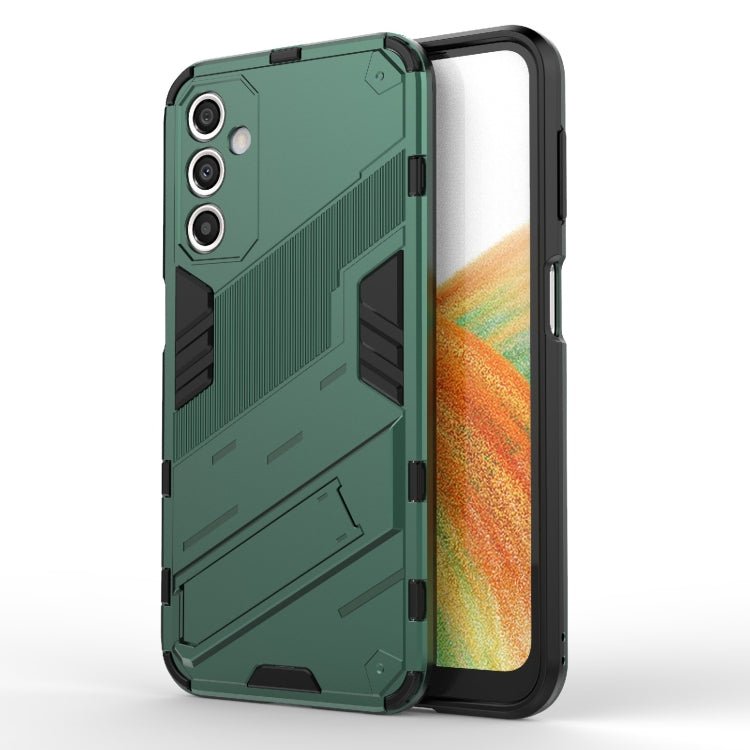 For Samsung Galaxy A24 5G / A24 4G Punk Armor 2 in 1 PC + TPU Shockproof Phone Case with Invisible Holder