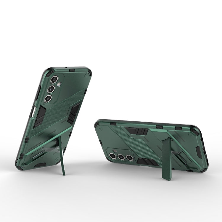 For Samsung Galaxy A24 5G / A24 4G Punk Armor 2 in 1 PC + TPU Shockproof Phone Case with Invisible Holder