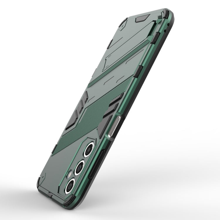For Samsung Galaxy A24 5G / A24 4G Punk Armor 2 in 1 PC + TPU Shockproof Phone Case with Invisible Holder