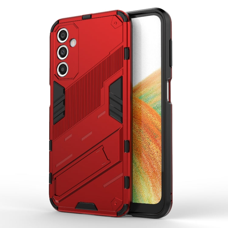 For Samsung Galaxy A24 5G / A24 4G Punk Armor 2 in 1 PC + TPU Shockproof Phone Case with Invisible Holder