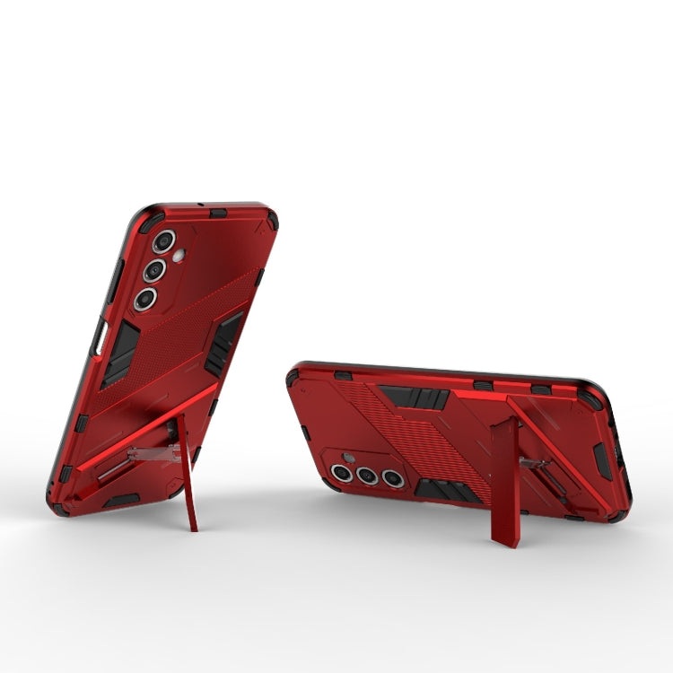 For Samsung Galaxy A24 5G / A24 4G Punk Armor 2 in 1 PC + TPU Shockproof Phone Case with Invisible Holder