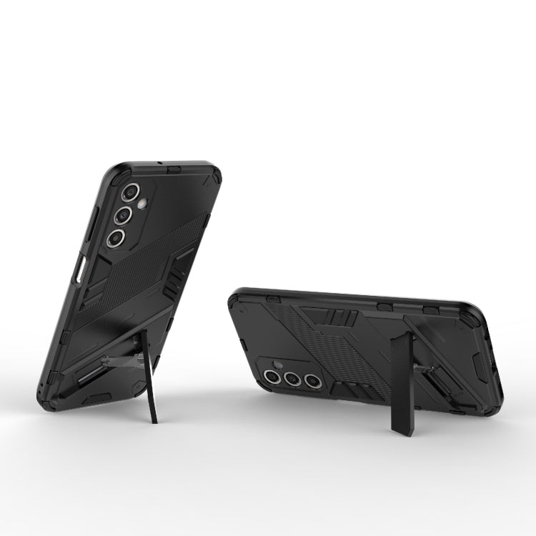 For Samsung Galaxy A24 5G / A24 4G Punk Armor 2 in 1 PC + TPU Shockproof Phone Case with Invisible Holder