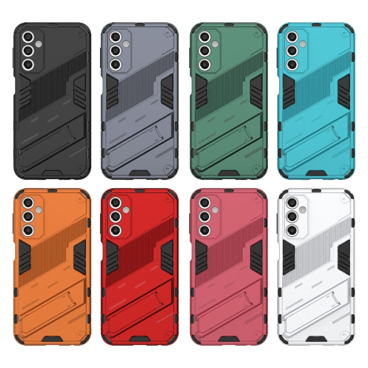 For Samsung Galaxy A24 5G / A24 4G Punk Armor 2 in 1 PC + TPU Shockproof Phone Case with Invisible Holder