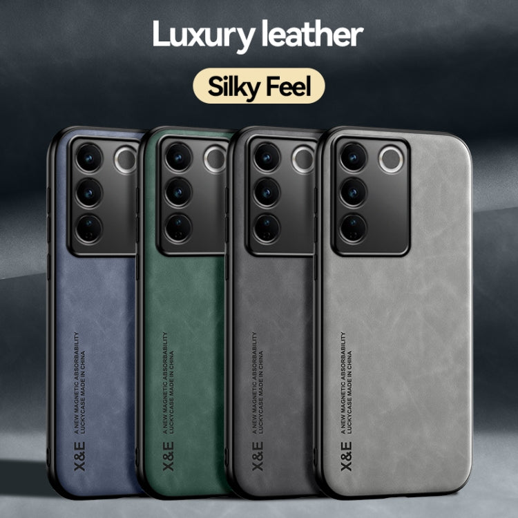 For vivo S16 Lamba Skin Feel Magnetic Leather Phone Case
