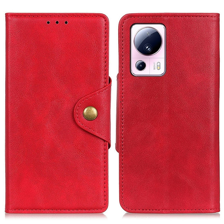 For Xiaomi 13 Lite / Civi 2 Copper Buckle Sheepskin Texture Leather Phone Case