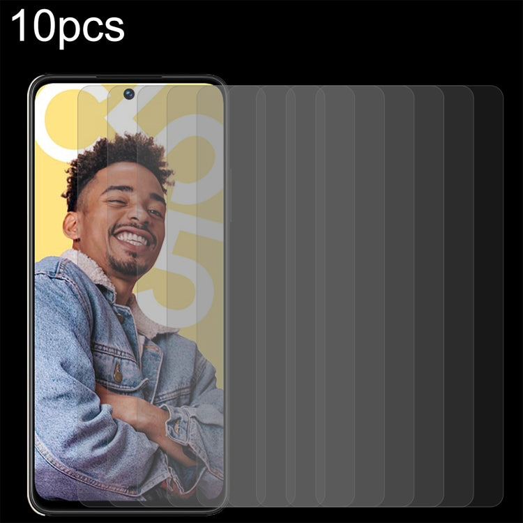 For Realme C55 / narzo N55 / Narzo 60x 10pcs 0.26mm 9H 2.5D Tempered Glass Film