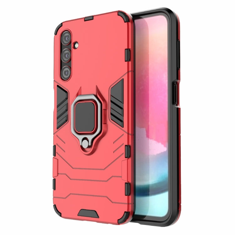For Samsung Galaxy A24 5G / A24 4G PC + TPU Shockproof Protective Phone Case with Magnetic Ring Holder