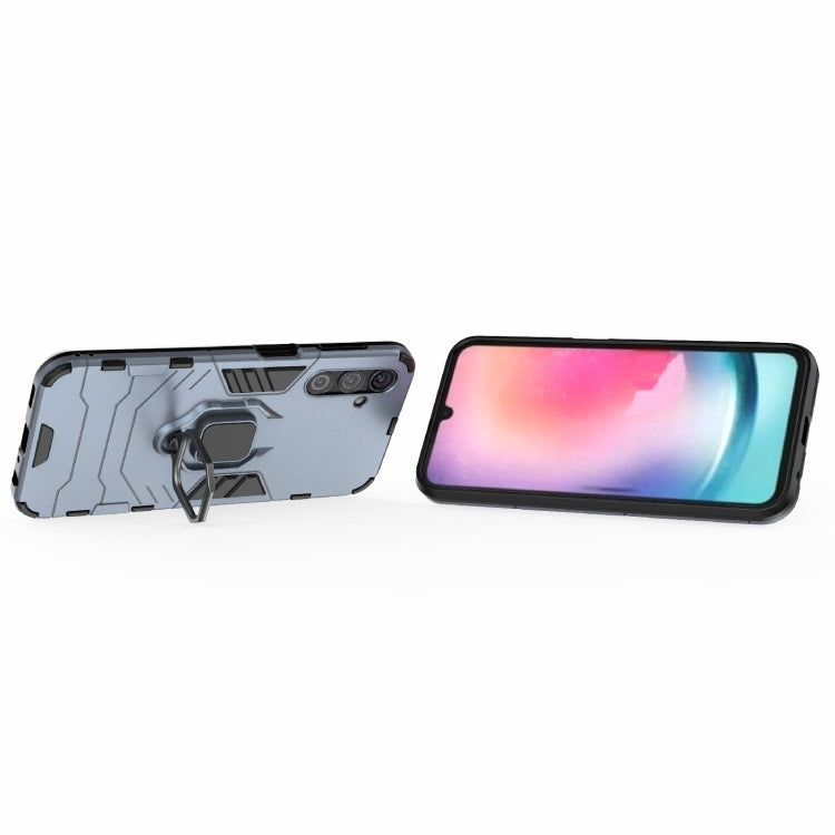 For Samsung Galaxy A24 5G / A24 4G PC + TPU Shockproof Protective Phone Case with Magnetic Ring Holder