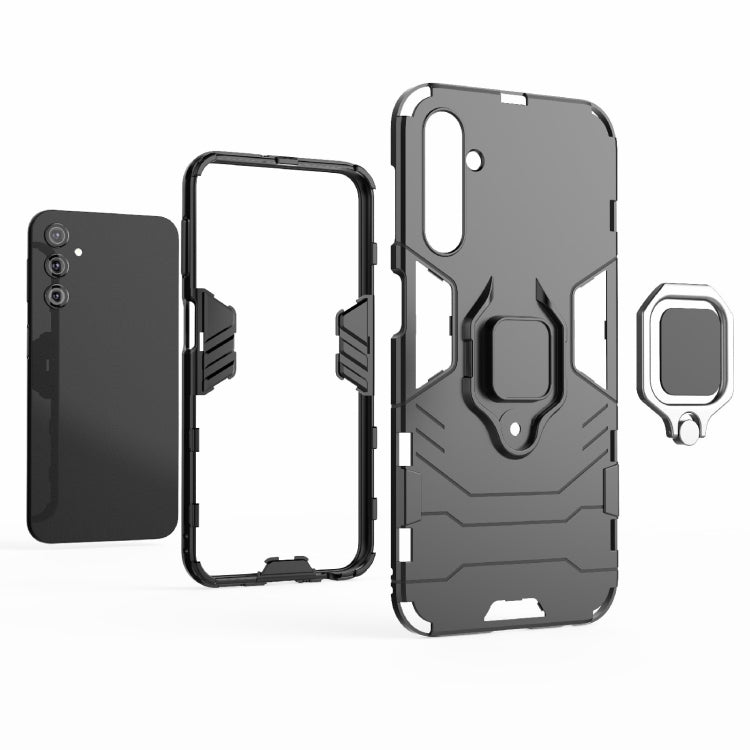 For Samsung Galaxy A24 5G / A24 4G PC + TPU Shockproof Protective Phone Case with Magnetic Ring Holder