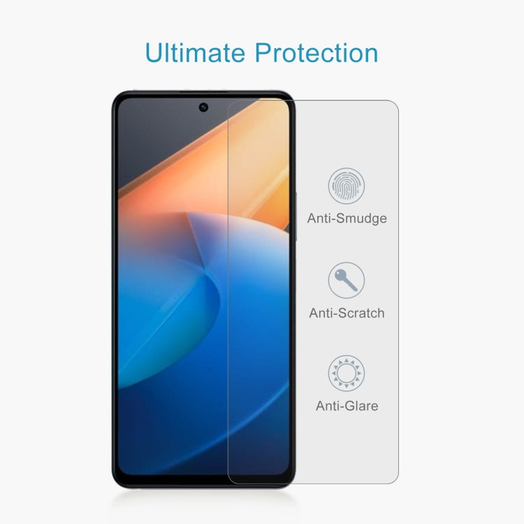 For vivo iQOO Z7 / Z7s 50pcs 0.26mm 9H 2.5D Tempered Glass Film