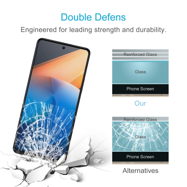 For vivo iQOO Z7 / Z7s 50pcs 0.26mm 9H 2.5D Tempered Glass Film
