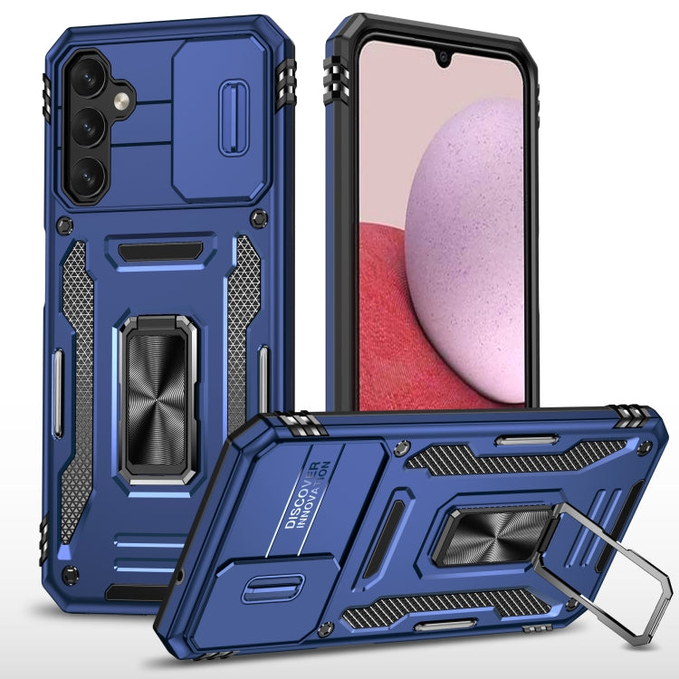 For Samsung Galaxy A34 Armor PC + TPU Camera Shield Phone Case