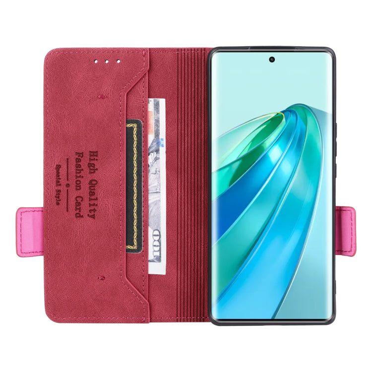 For Honor X9a 5G / Magic5 Lite Magnetic Clasp Flip Leather Phone Case